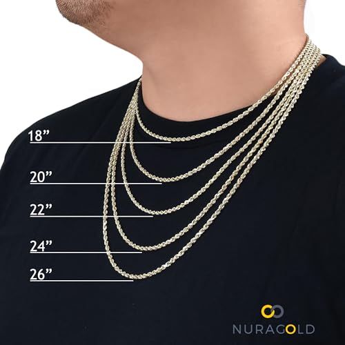 Nuragold 14k Yellow Gold 11mm Thick Miami Cuban Link Chain Necklace, Mens Jewelry Box Clasp 20" 22" 24" 26" 28" 30"