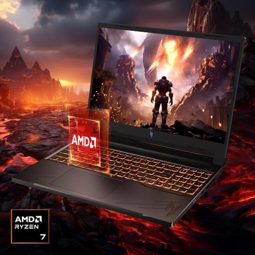 acer Nitro V 16 Gaming Laptop, AMD Ryzen 7 8845HS Octa-Core, NVIDIA GeForce RTX 4060 Laptop, 64GB DDR5 RAM, 4TB SSD, 16" WUXGA 165Hz, Wi-Fi 6E, Backlit KB, with Lifetime Office Pro & Windows 11 Pro