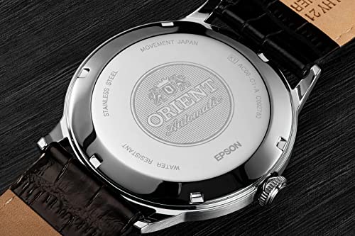 Orient Men's '2nd Gen. Bambino Ver. 2' Japanese Automatic Stainless Steel and Leather Dress Watch
