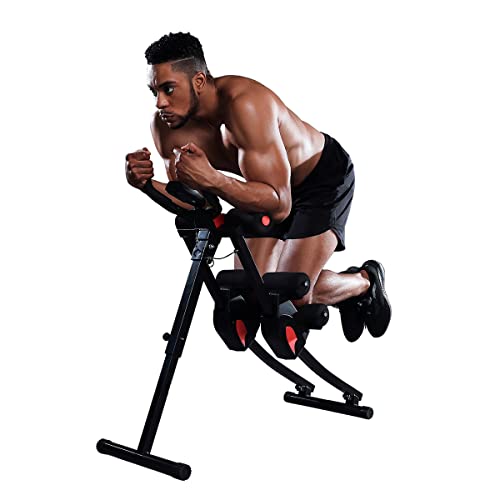 ab Machine, ab Workout Equipment for Home Gym, Height Adjustable ab Trainer, Foldable Fitness Equipment.