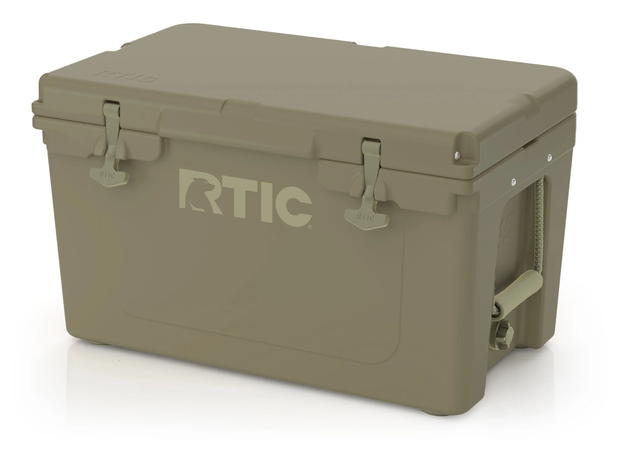 RTIC 45 qt Ultra-Tough Cooler, Insulated Portable Ice Chest for Beach, Drink, Beverage, Camping, Picnic, Fishing, Boat, Barbecue, Olive