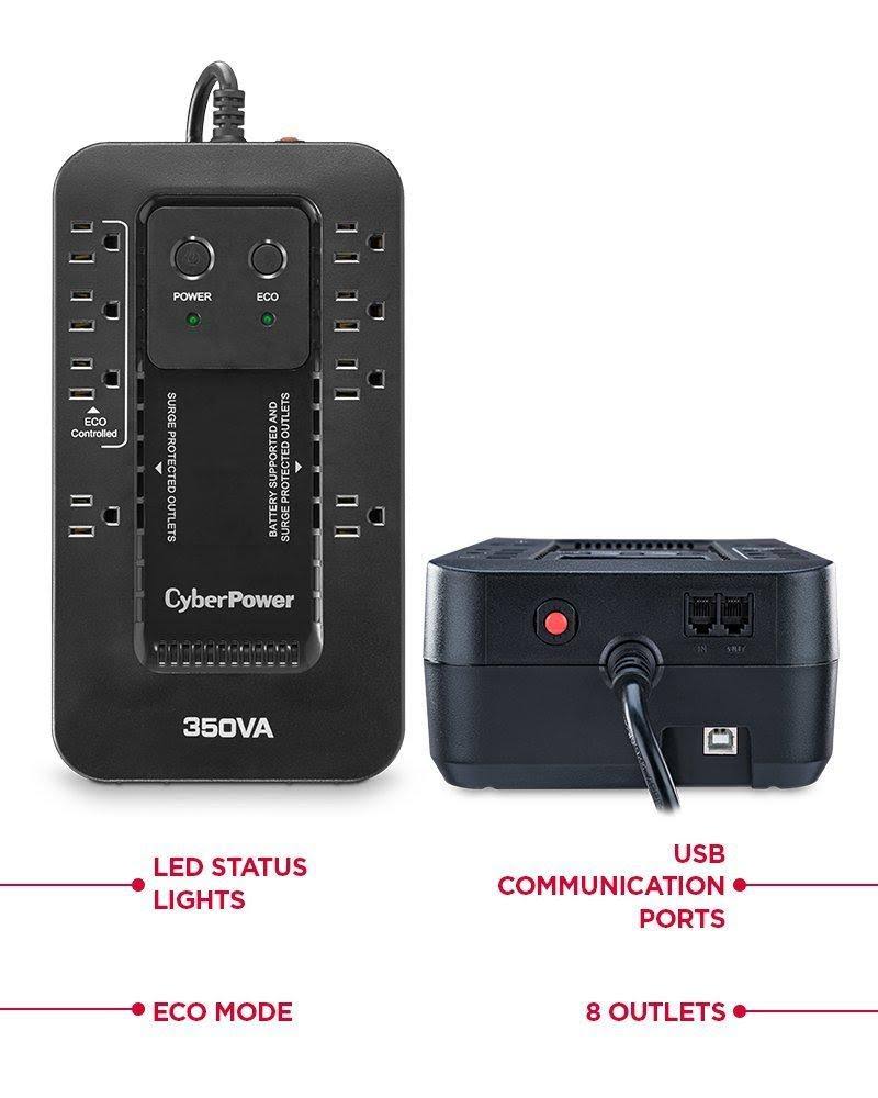 CyberPower Ecologic Series EC850LCD UPS - 510W - 850 VA