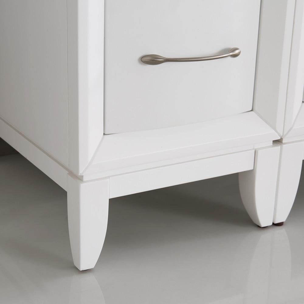 Fresca Cambridge 24" White Traditional Bathroom Vanity w/Mirror - Faucet Sold Separately