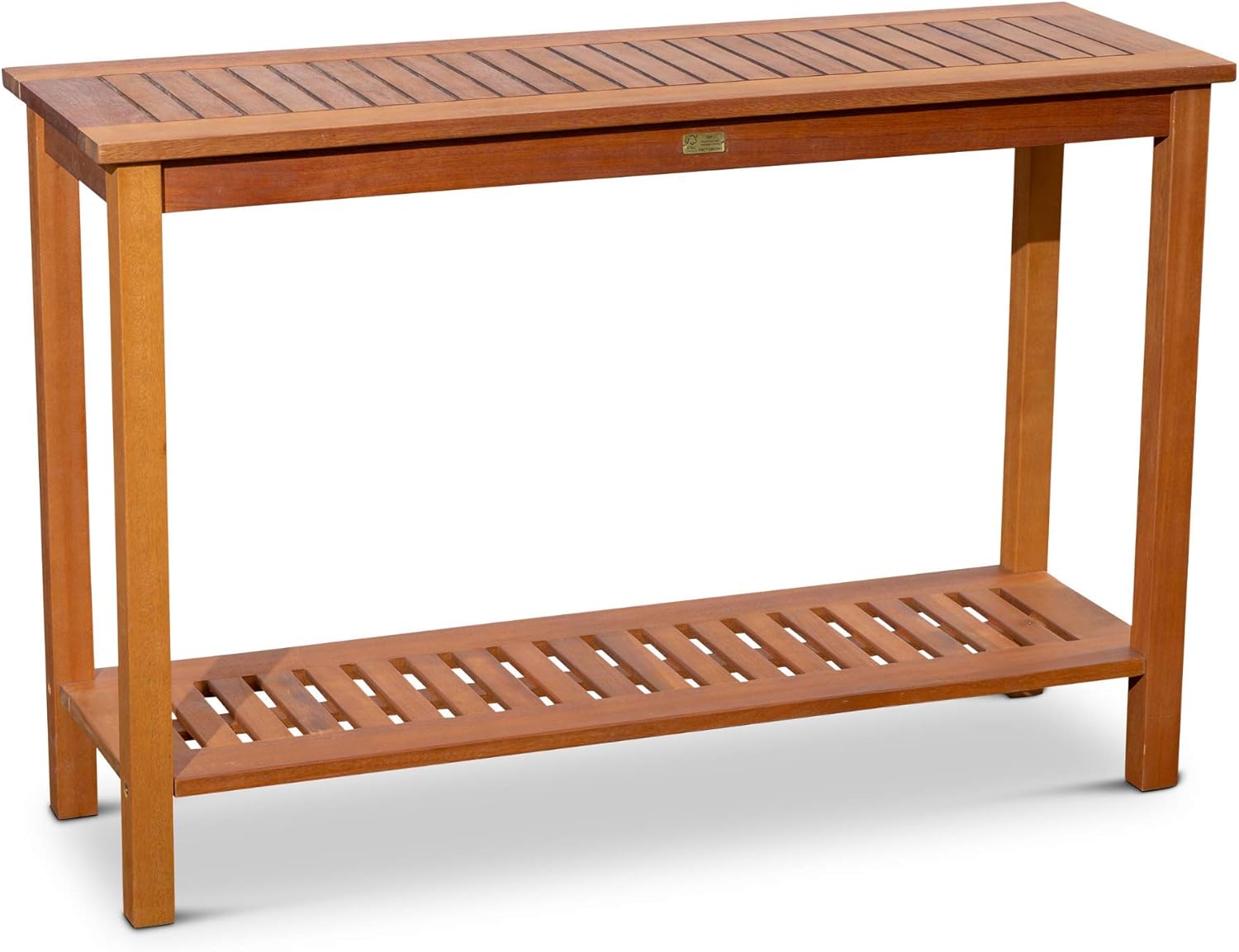 DTY Outdoor Living Longs Peak Eucalyptus Console Table, Espresso