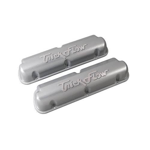 SBFW 351, 302, 289 Trick Flow Cast Aluminum Valve Covers - Silver Powdercoated, Stock, Cast Aluminum, Small Block Ford Windsor |