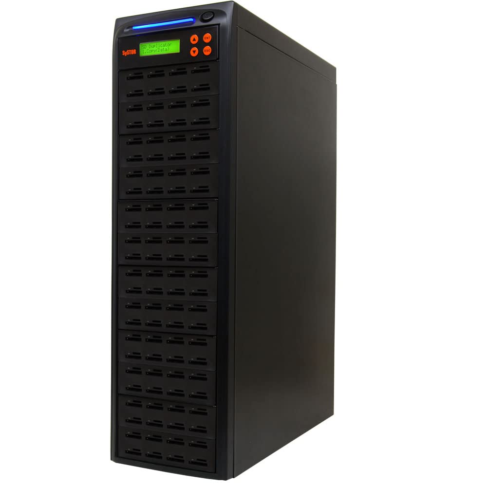 Systor 1:7 SD/microSD Card Duplicator - 2GB/Min - Standalone Multiple Flash Memory Copier & Eraser/Sanitizer, Speeds Up to 33MB/Sec (SYS-SD-7)