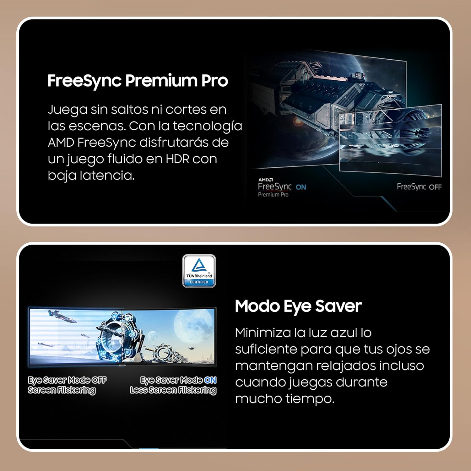 Samsung Odyssey G9 49'' 240Hz 1ms Curved VA Panel 1000R, DWQHD Resolution: 5120 x 1440, 2500:1, AMD FreeSync Premium Pro, Auto Source Switch+, Adjustable Stand, DisplayPort, LS49CG954EUXEN