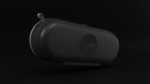Polaroid P3 Music Player (Blue) - Retro-Futuristic Boombox Wireless Bluetooth Speaker Rechargeable with Dual Stereo Pairing