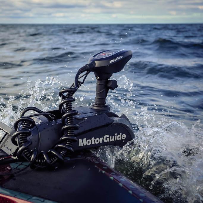 MotorGuide Xi5 Freshwater Trolling Motor, Wireless, Bow Mount - 54-inch Shaft, 80-Pound Peak Thrust - Sonar & GPS