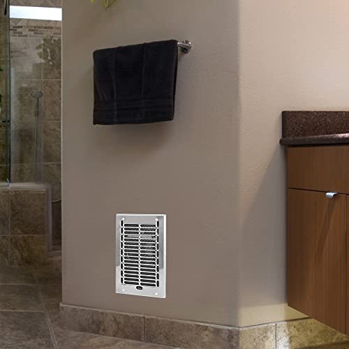 Cadet Bathroom Electric Wall Heater Assembly & Chrome Grill