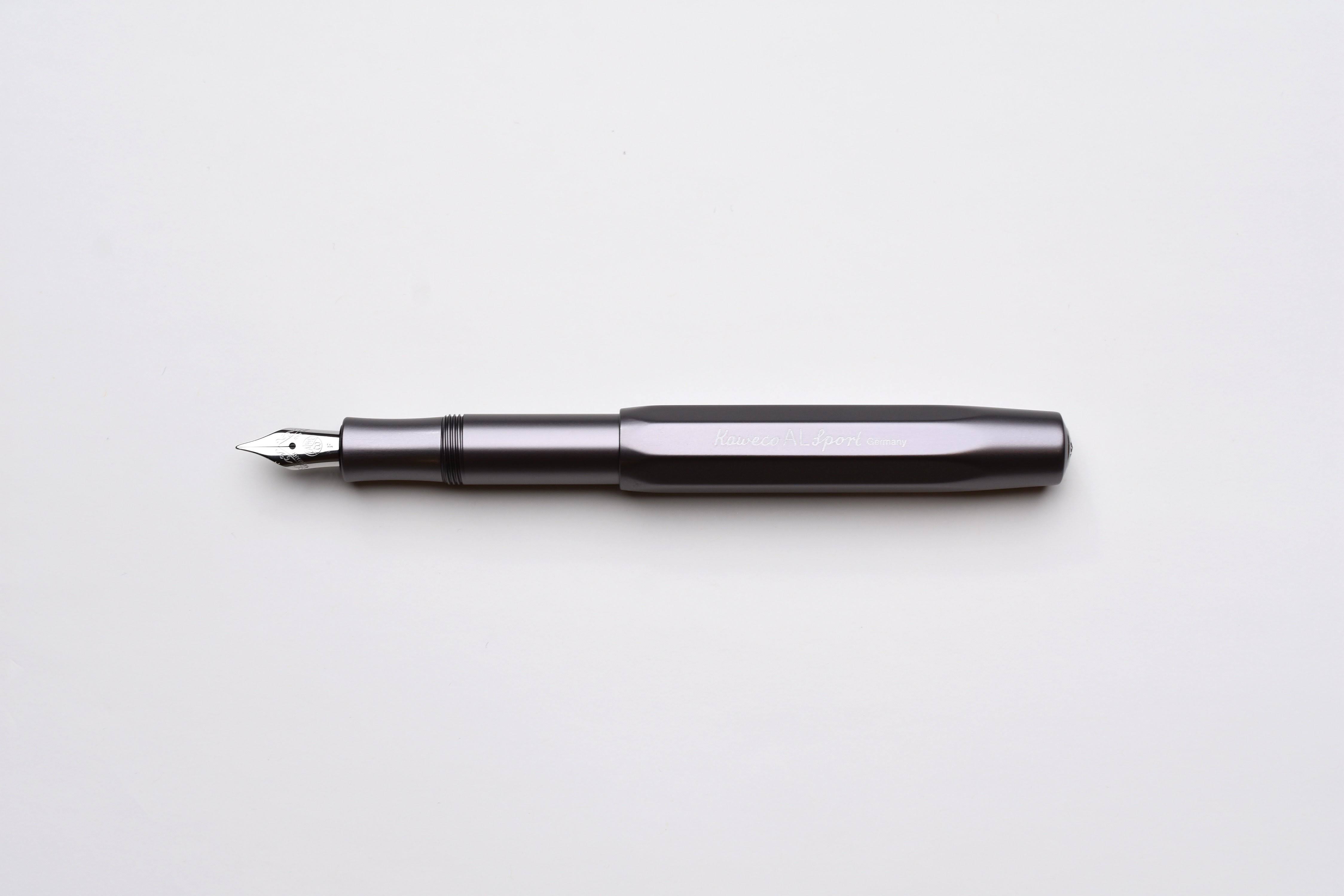 Kaweco Al Sport Fountain Pen - Grey Anthracite Double Broad