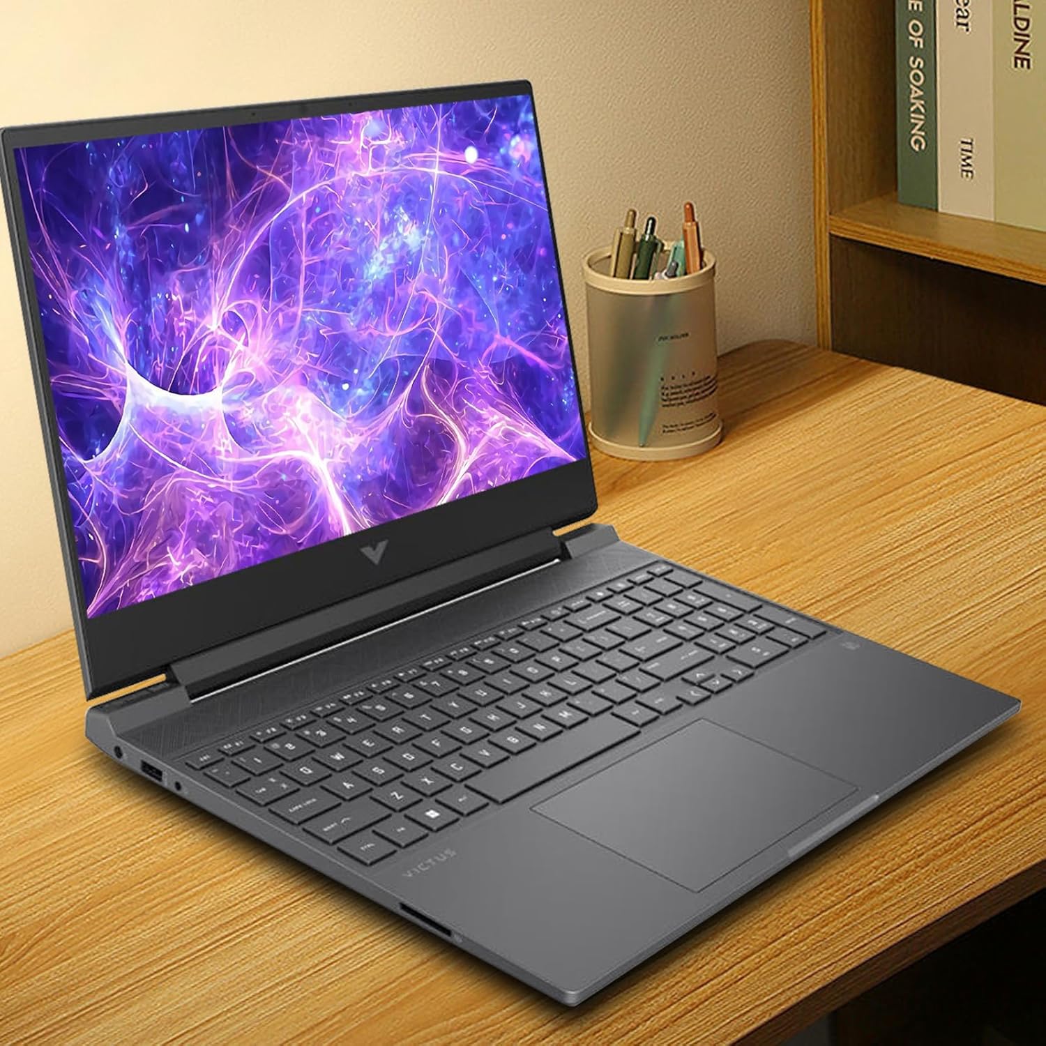 HP Victus 15 Gaming Laptop, 15.6" FHD 144Hz Display, AMD Ryzen 5 5600H, 16GB RAM, 512GB SSD, NVIDIA GeForce RTX 3050 Ti, Windows 11 Home, Mica Silver