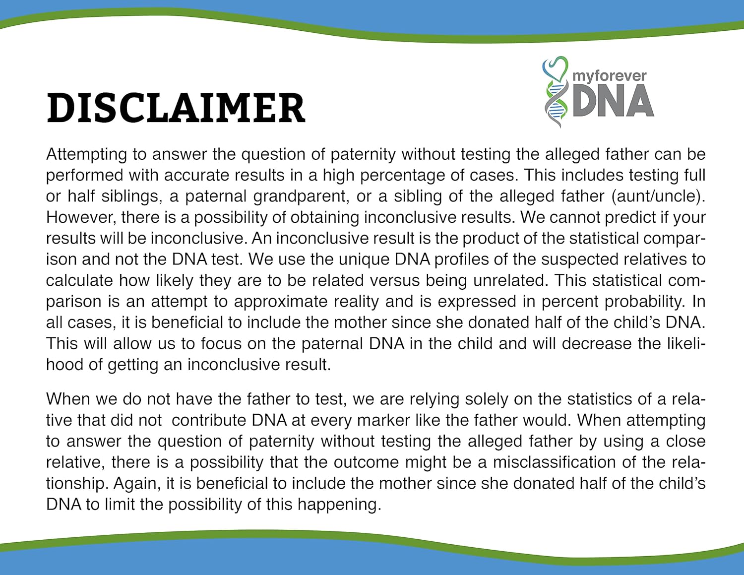 My Forever DNA - Grandparent DNA Test Kit▪ Includes All Lab Fees & Shipping to Lab ▪ 46 (Genetic) DNA Marker Test ▪ ACCURATE & CONFIDENTIAL