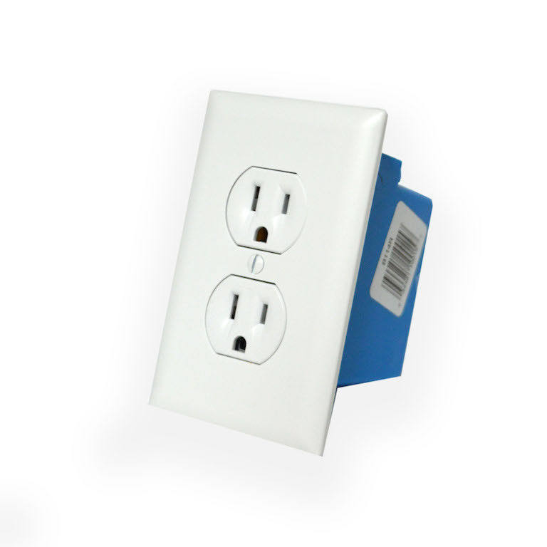 Minigadgets BBWIFIWALLOUTLET Wall Outlet with 1080p Wi-Fi Camera