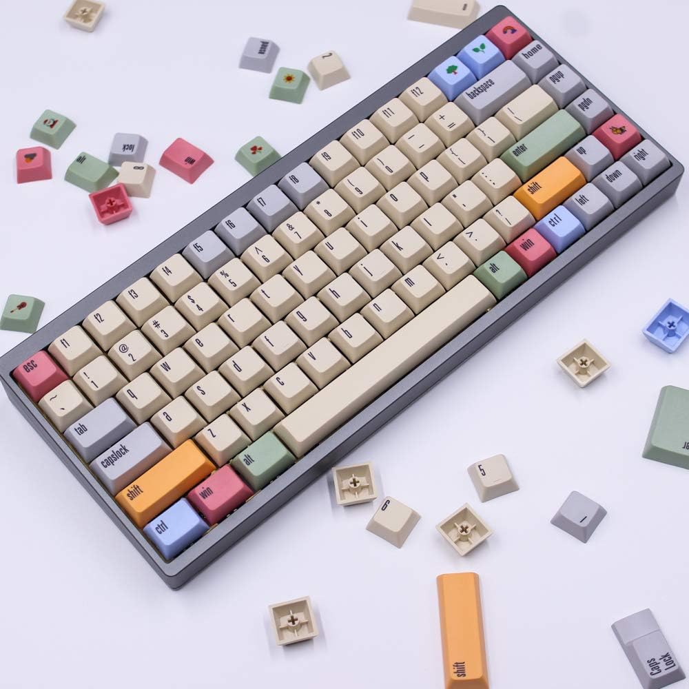 ONECAP XDAS Profile Dye-Sublimation 166 Keys Thick PBT Keycaps Compatible for MX Switch Mechanical Keyboard Keycap