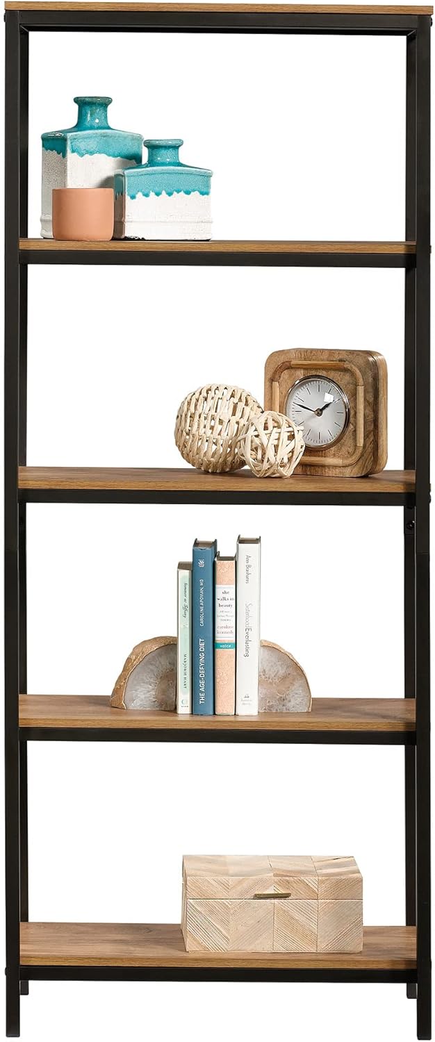 Sauder North Avenue Tall Bookcase, Sindoori Mango Finish