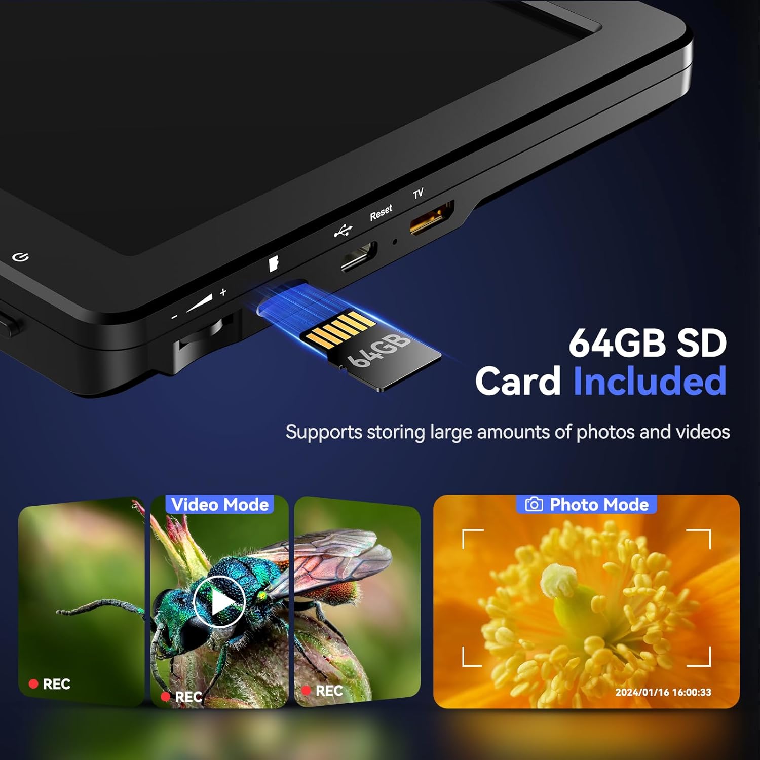 TOMLOV DM9 Max 10.1" HD IPS HDMI Digital Microscope 1500X, 20MP Coin Microscope Magnifier for Error Coins with Screen, LCD Soldering Microscope for Adults, 10 LED Lights, PC/TV Compatible, 64GB