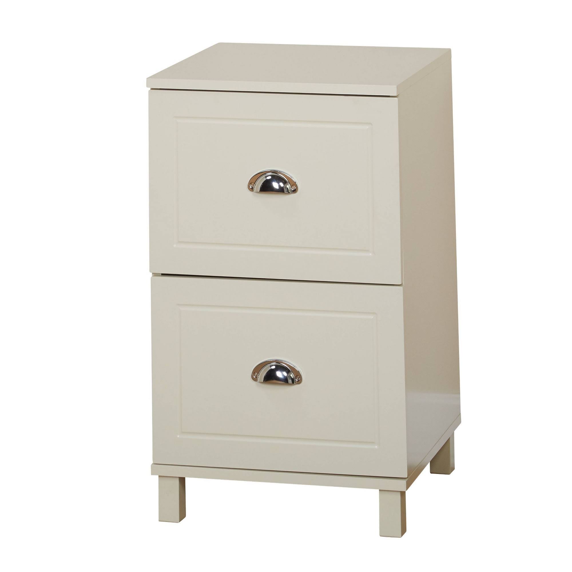 Two Drawer Filing Cabinet Antique White - Buylateral