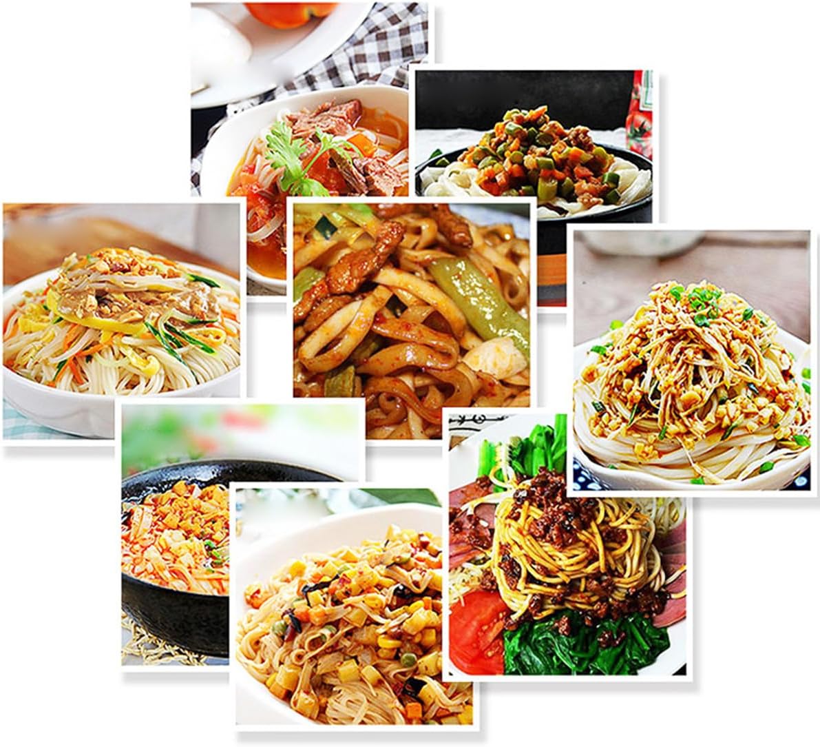 INTBUYING 110V Thickness Adjustable Pasta Maker Noodle Machine 550W Electric Stainless Steel Noodle Machine with 3mm Round Knife Noodles For Home and Business Use