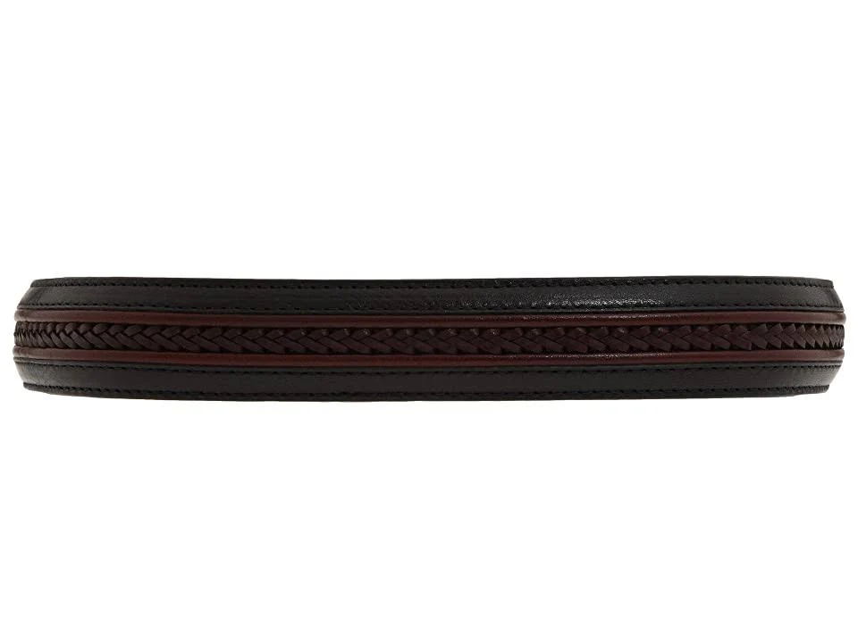 Brighton Pinon Hills Inlay Lace Belt- Size 44 Black-Brown Black