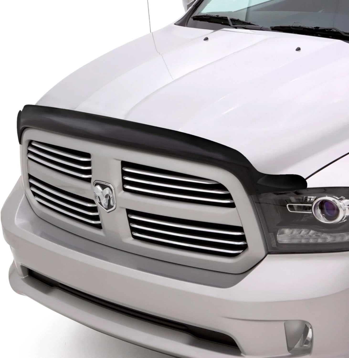 Auto Ventshade AVS 25120 Bugflector II Dark Smoke Hood Shield for 2010-2018 Dodge Ram 2500 & 3500 Pack of 2