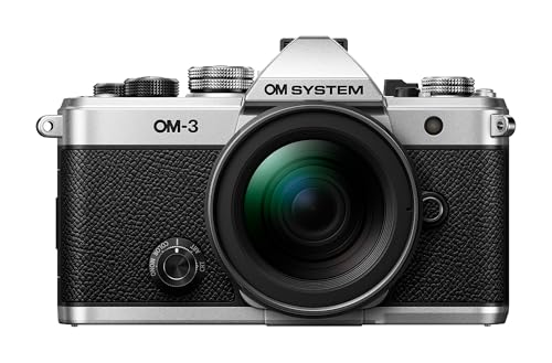 OM System Om-3 Mirrorless Micro Four Thirds Lens System Camera with Backside-Illuminated Stacked Live MOS Sensor and Built-in 5-Axis Sensor-Shift Image Stabilization
