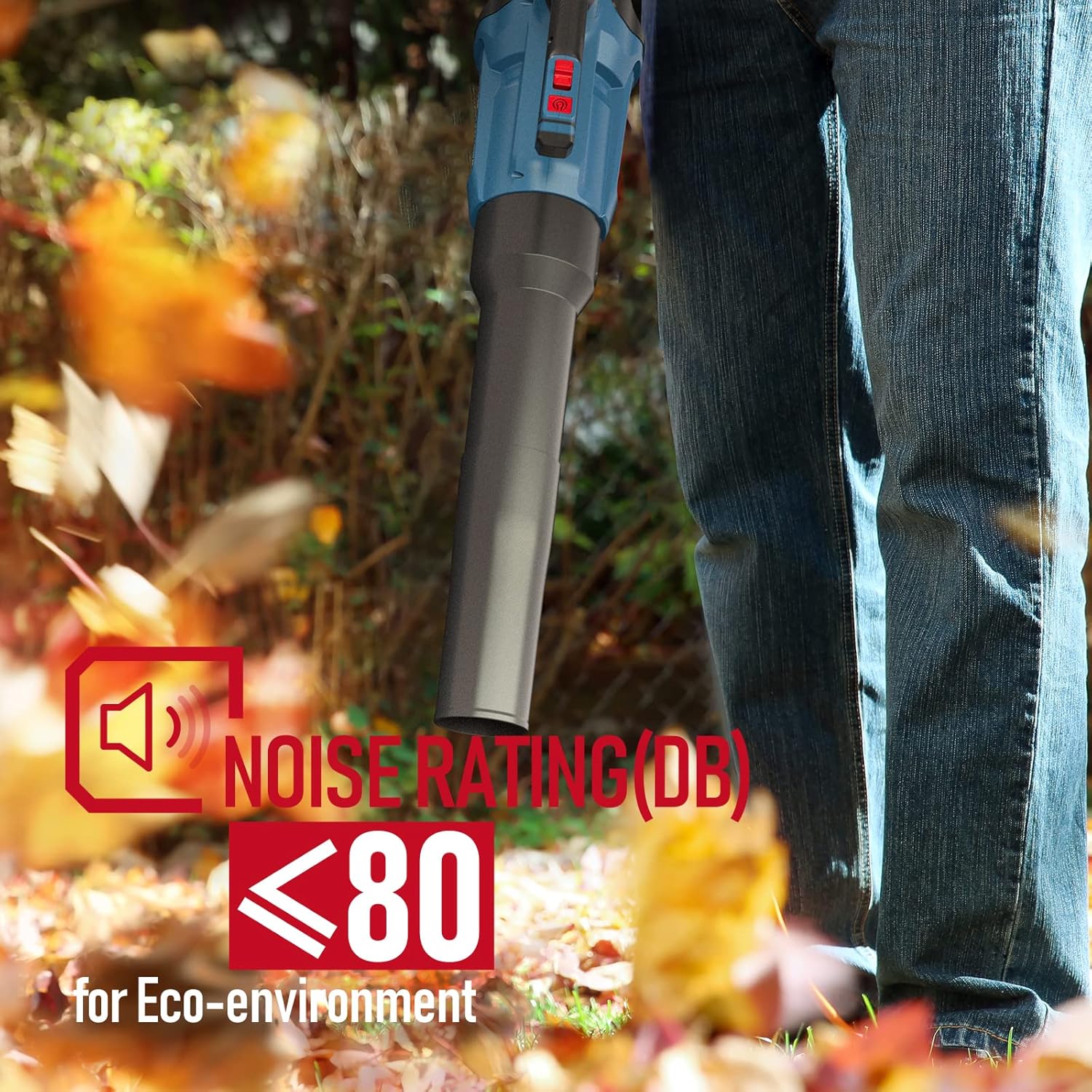 Enhulk Cordless Leaf Blower, 430 CFM Max Electric Jet Blower with Powered Brushless Motor, 20V 4.0Ah Battery&1.8A Fast Charger, High/Low-Speed Handheld Blower for Lawn Care Yard Work Around The House