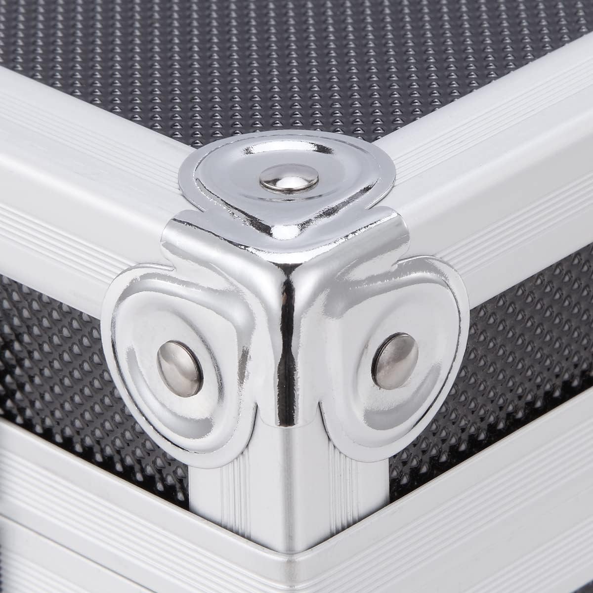 Medium Aluminum Hard Case Briefcase Toolbox Storage Box Tool Case Black Carrying Case Briefcase