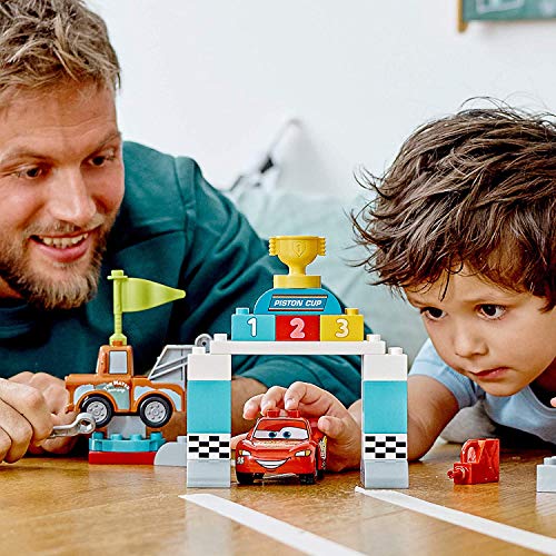 LEGO DUPLO Disney and Pixar Cars Lightning McQueen's Race Day 10924 Toddler Toy with Lightning McQueen and Mater; Great Gift for Kids Who Love Race Car Toys and Tow Trucks, New 2020 (42 Pieces)