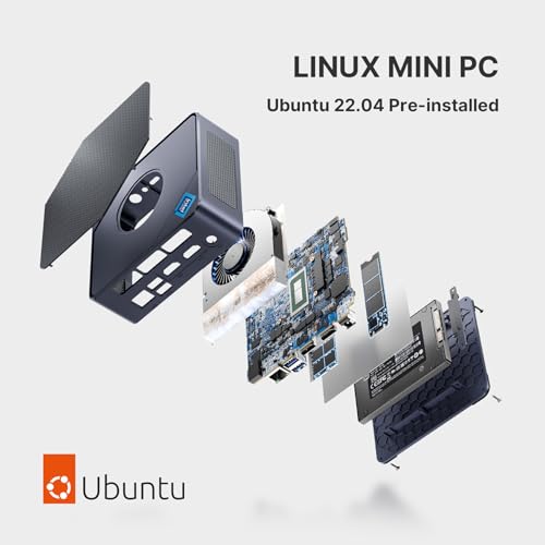 Gaming Mini PC AMD Ryzen 7 5700U, Micro PC 32GB DDR4 RAM 1TB SSD, Mini Desktop Computer Dual LAN 2.5GbE/4K Triple Display/WiFi6E/BT5.2 for Home/Office/Gamer