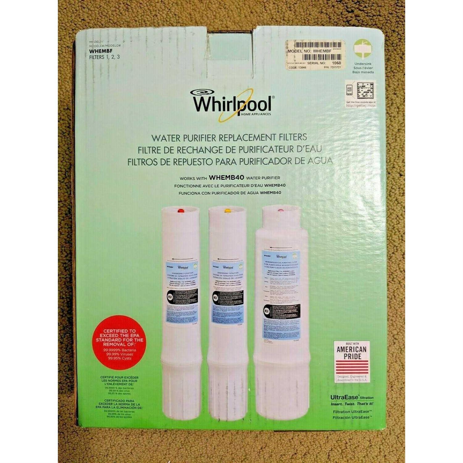 Whirlpool WHEMBF Under Sink Replacement Filter Set