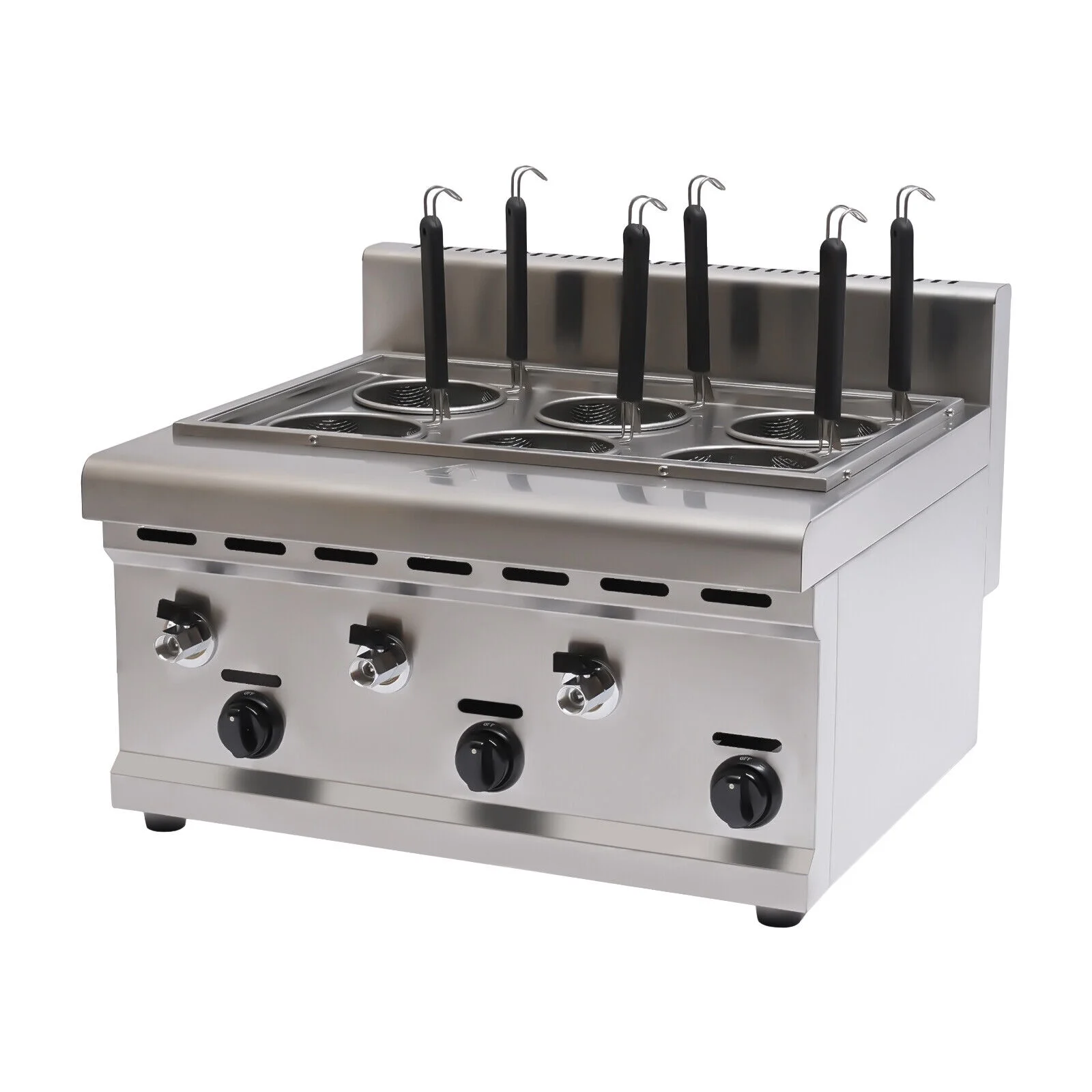6 Basket Commercial Propane Gas Noodle Pasta Desktop Cooker Ramen Cooker