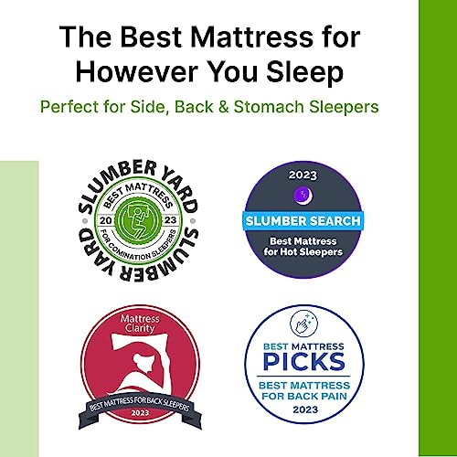 GhostBed Luxe 13 Inch Cool Gel Memory Foam Mattress - Cooling Technology & Comforting Pressure Relief, Twin XL