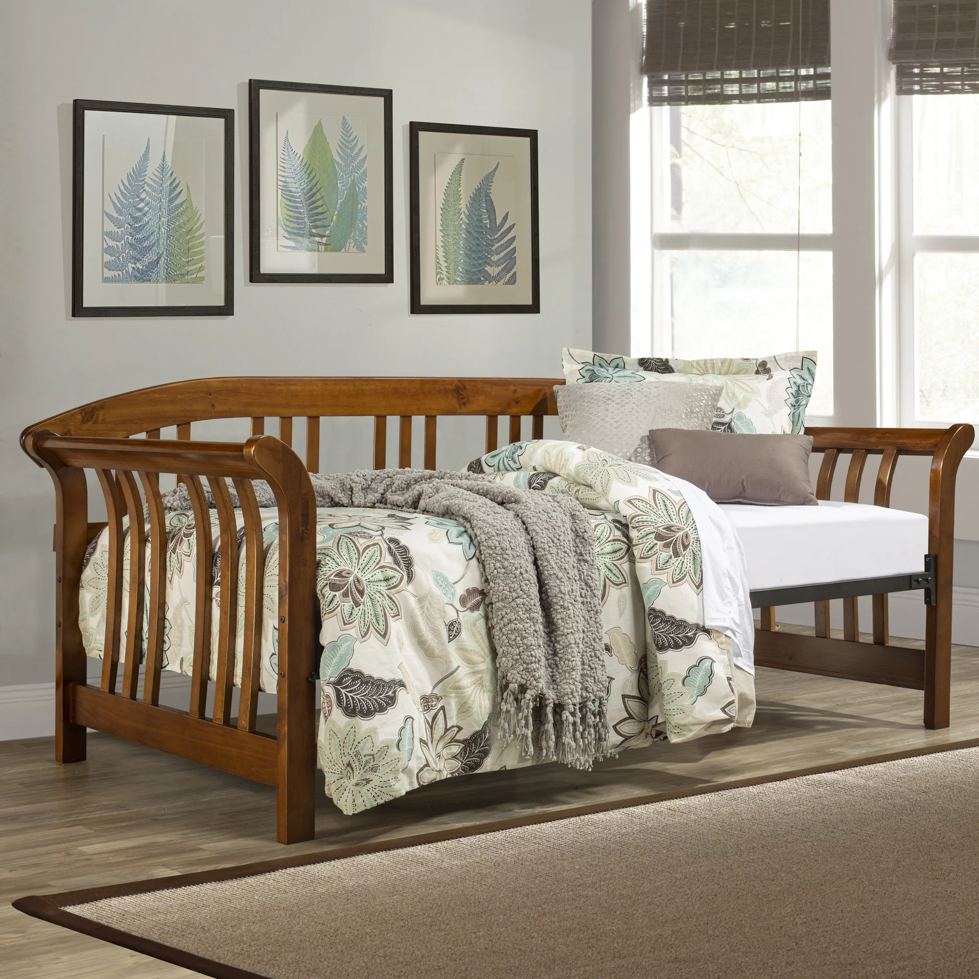 Hillsdale Furniture Dorchester Wood Mission-Style Twin Daybed, Walnut