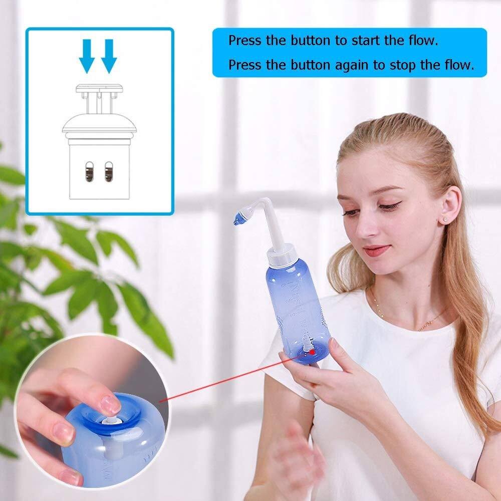 CROING 300ml Bottle with 120 Packets Neti Salt , Nasal Rinse Kit , Sinus Rinse , Neti Pot , Nose Wash , Nasal Irrigation , Sinus