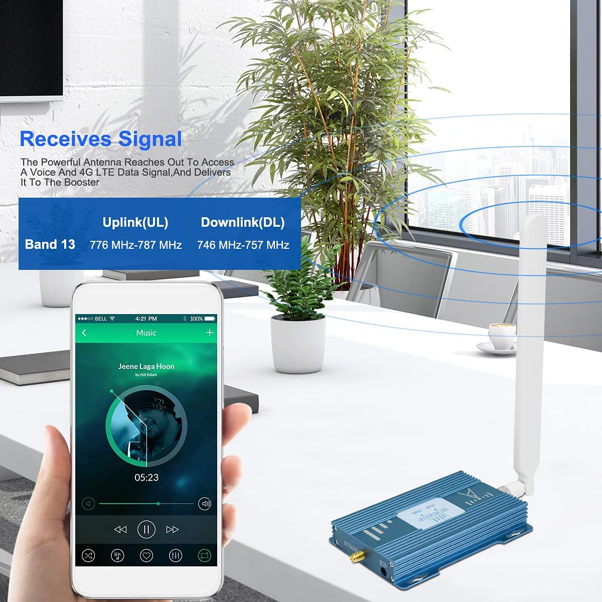 Verizon Cell Phone Signal Booster 4G LTE 5G Cell Phone Booster Verzion Signal Booster Verizon Cell Signal Booster Verizon Signal Amplifier Extender Cell Phone Booster for Home Band 13 Boost Call/Data