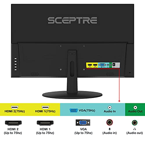 Sceptre IPS 24-inch Essential Thin 100Hz Gaming Monitor USB Type-C DisplayPort HDMI 100% sRGB Build-in Speakers