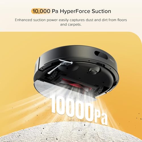 roborock Q5 Max+ Robot Vacuum with Self-Empty Dock, Upgraded from Q5+, 5500 Pa Suction, DuoRoller Brush, Hands-Free Cleaning for up to 7 Weeks, PreciSense LiDAR Navigation, App & Voice Control