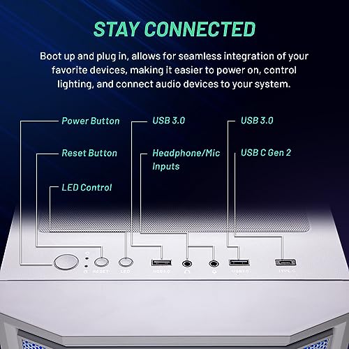 Skytech Archangel Gaming PC Desktop, Ryzen 7 7700X 4.5 GHz (5.4GHz Turbo Boost), NVIDIA RTX 4070 Super 12GB GDDR6X, 1TB SSD, 32GB DDR5 RAM 5600 RGB, 650W Gold PSU, 240mm ARGB AIO, Wi-Fi, Win 11 Home