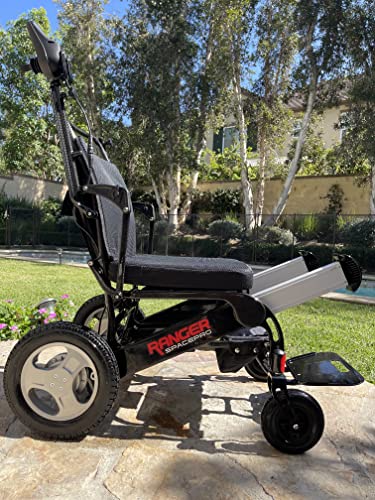 Porto Mobility 2024 Ranger SpacePro Carbon Fiber Lightweight Foldable Next Generation Electric Wheelchair (Carbon, Standard)