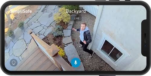 SimpliSafe - Wireless Outdoor Security Camera - White SCM301