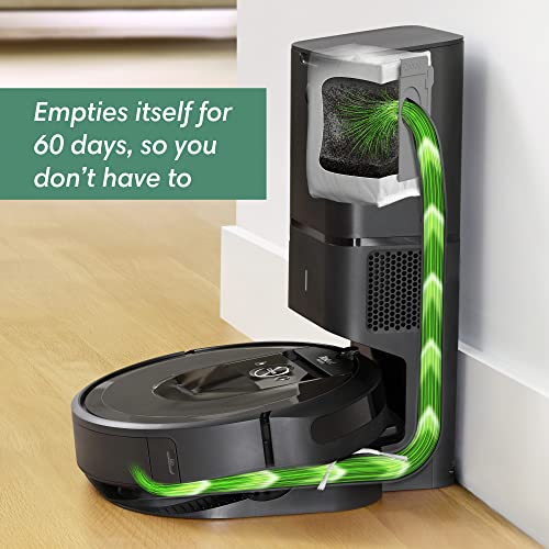 iRobot Roomba i3+ EVO (3550) Self-Emptying Robot Vacuum – Now Clean by Room with Smart Mapping, Empties Itself for Up to 60 Days, Works with Alexa, Ideal for Pet Hair, Carpets​, Roomba i3+