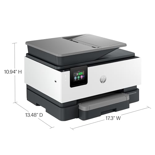HP OfficeJet Pro 9125e All-in-One Printer, Color, Printer-for-Small Medium Business, Print, Copy, scan, fax,Touchscreen; Smart Advance Scan, 3 month Instant Ink trial included