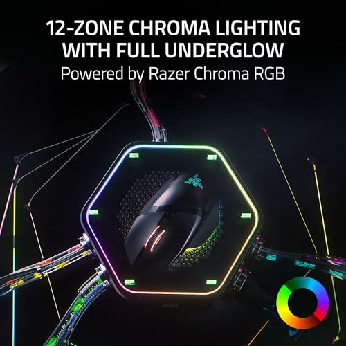 Razer Basilisk V3 Pro 35K Wireless Gaming Mouse: HyperScroll Tilt Wheel - 35K DPI Optical Sensor Gen 2-13 Customizable Controls - Chroma RGB - Optical Switches Gen 3 - Up to 140 Hr Battery - Black