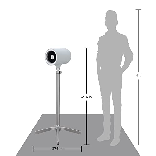 Everdure 49.4 Inch Indoor/Outdoor Pedestal Fan, 6 Speed Settings, Targeted Airflow Control, Oscillating Fan, Remote Control Included, Perfect Cooling Fan for Bedroom, Living Room, Home Office, Black