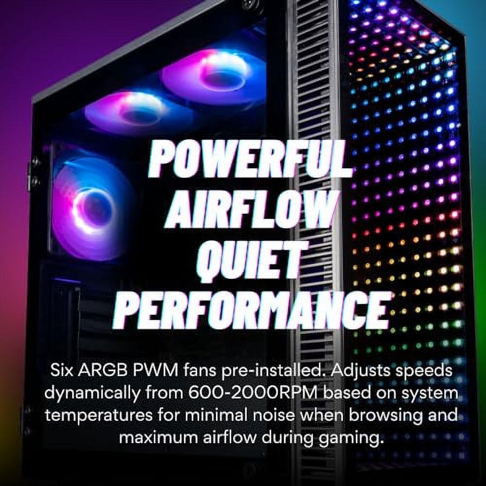 Empowered PC Continuum Micro Gaming Desktop - RTX 4070 Ti 12GB (> 3090), Intel 20-Core i7-14700KF (~ i9-13900K), 32GB RAM, 512GB NVMe + 2TB HDD, WiFi 6, Windows 11 - Liquid Cooled RGB Gamer Computer