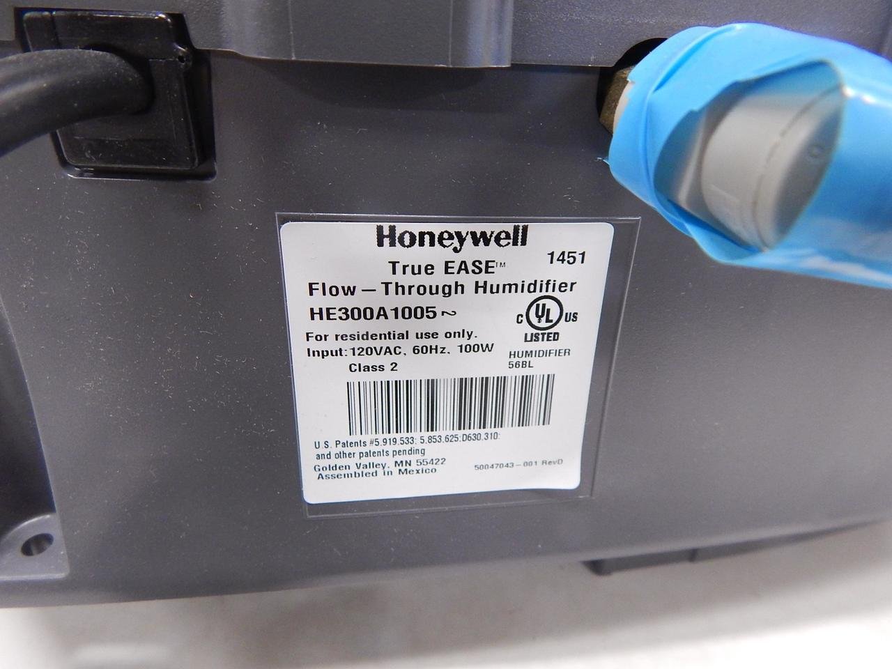 Honeywell HE300A1005 TrueEASE Fan Powered Humidifier