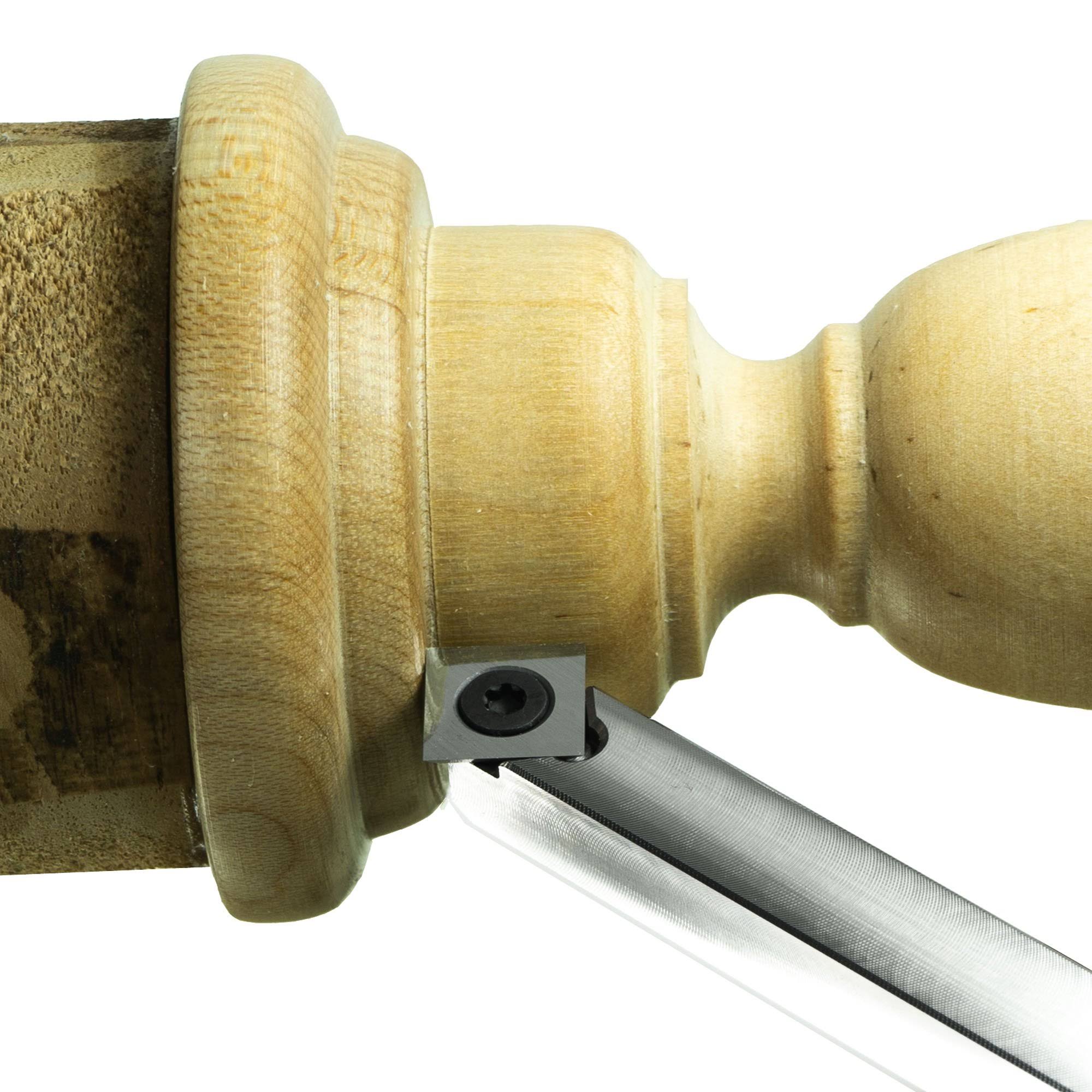 Mid Size Package of 5 Carbide Simple Woodturning Tools with Interchangeable Lathe Tool Handle