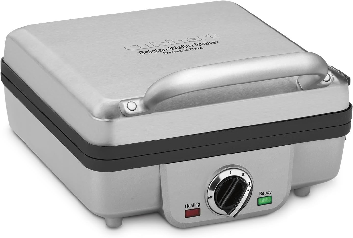 Cuisinart Belgian Maker with Pancake Plates Waffle Iron, Single, Silver