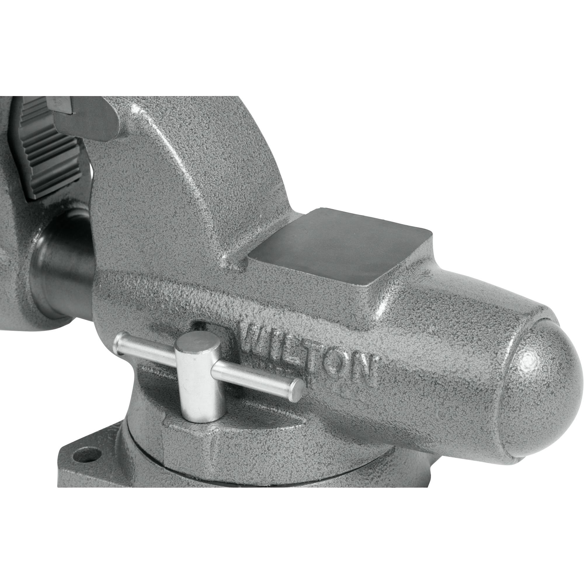Wilton 28825 Combination Pipe and Bench 3-1/2x22 Jaw Round Channel Vise with Swivel Base